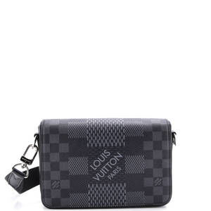 Louis Vuitton Studio Messenger Bag Limited Edition Damier Graphite 3D
